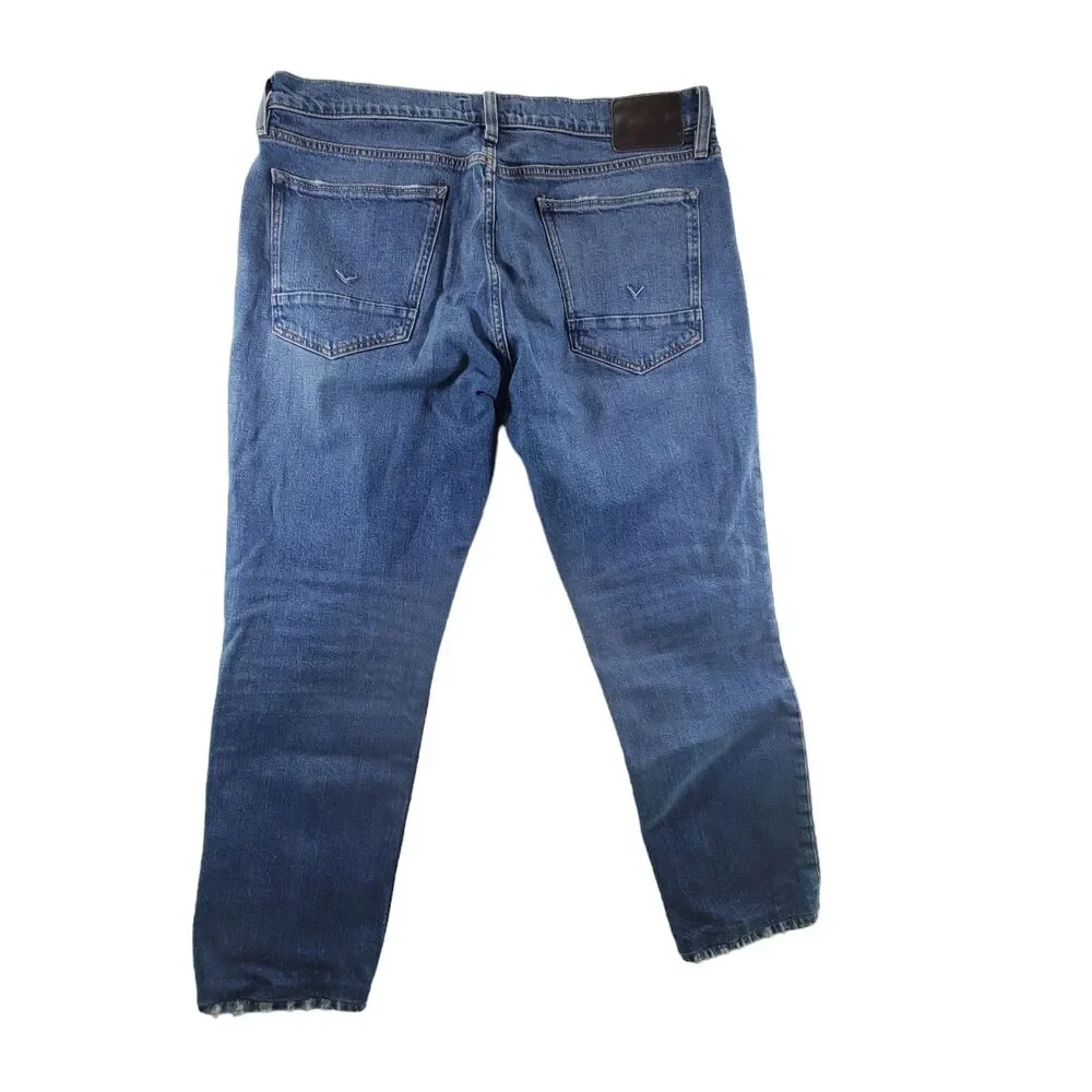 36 actual (38x29) Hudson Blake Slim Straight Men's Jeans 36 Denim Medium Light